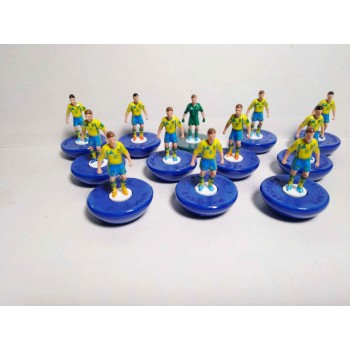Subbuteo Andrew Table Soccer Sweden 2018 World Cup Team on Hasbro classic bases